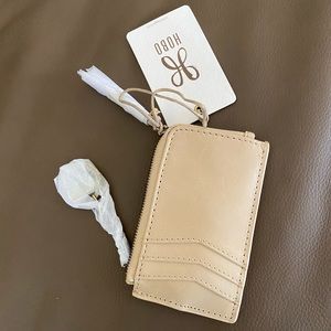 N EW Hobo Kane Leather Cardwallet color Parchment
